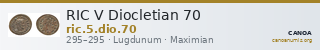 RIC V Diocletian 70 — CANOA
