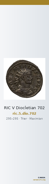 RIC V Diocletian 702 — CANOA
