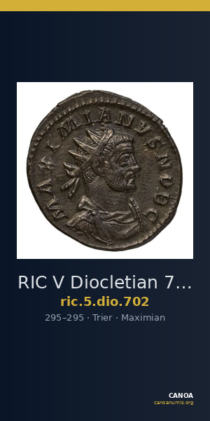 RIC V Diocletian 702 — CANOA