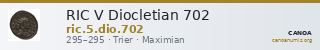 RIC V Diocletian 702 — CANOA