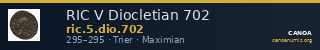 RIC V Diocletian 702 — CANOA
