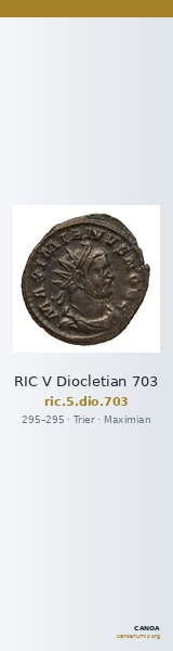 RIC V Diocletian 703 — CANOA