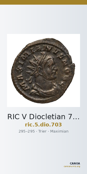 RIC V Diocletian 703 — CANOA