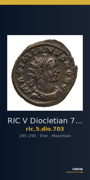 RIC V Diocletian 703 — CANOA