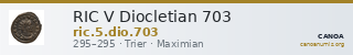 RIC V Diocletian 703 — CANOA