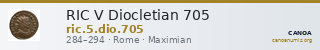 RIC V Diocletian 705 — CANOA