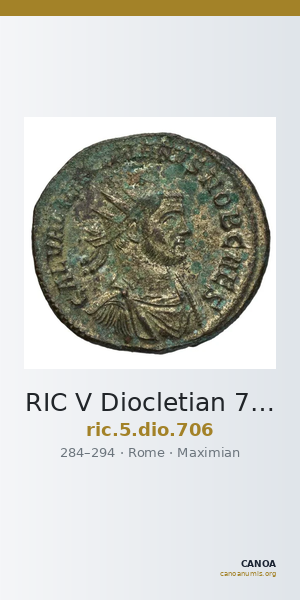 RIC V Diocletian 706 — CANOA