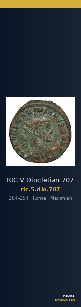 RIC V Diocletian 707 — CANOA