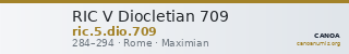 RIC V Diocletian 709 — CANOA