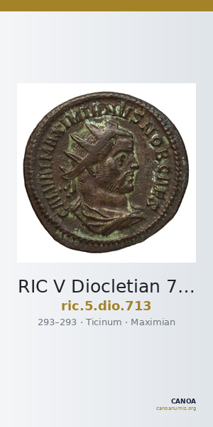 RIC V Diocletian 713 — CANOA