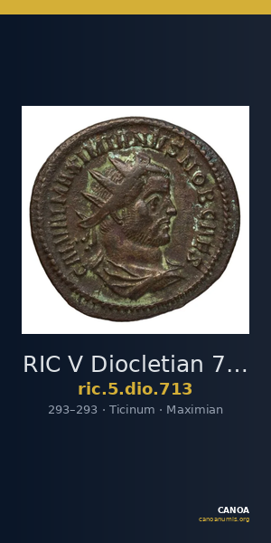 RIC V Diocletian 713 — CANOA