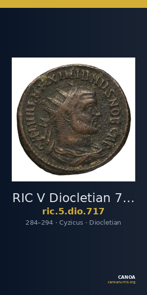 RIC V Diocletian 717 — CANOA