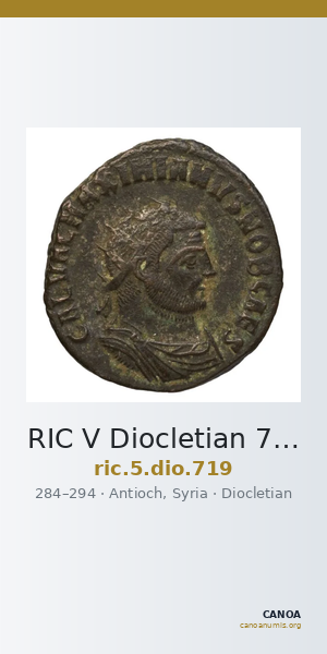 RIC V Diocletian 719 — CANOA