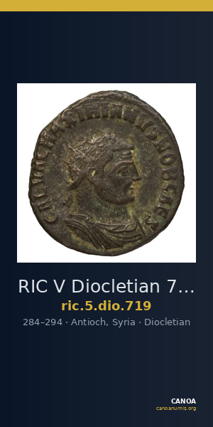 RIC V Diocletian 719 — CANOA