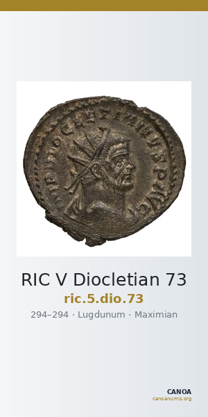RIC V Diocletian 73 — CANOA