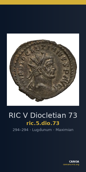 RIC V Diocletian 73 — CANOA