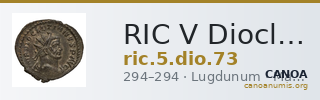 RIC V Diocletian 73 — CANOA