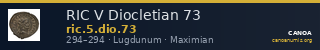 RIC V Diocletian 73 — CANOA