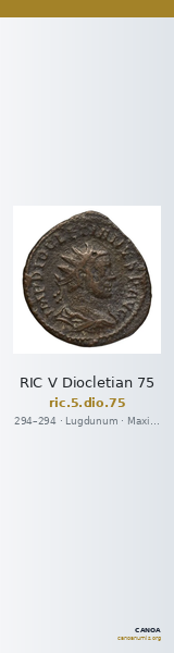 RIC V Diocletian 75 — CANOA