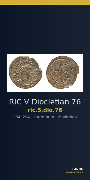 RIC V Diocletian 76 — CANOA