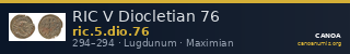 RIC V Diocletian 76 — CANOA