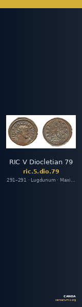 RIC V Diocletian 79 — CANOA