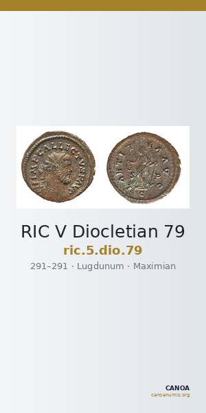 RIC V Diocletian 79 — CANOA