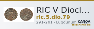 RIC V Diocletian 79 — CANOA