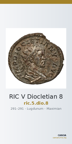 RIC V Diocletian 8 — CANOA