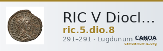 RIC V Diocletian 8 — CANOA