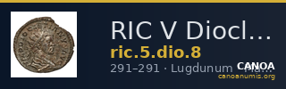 RIC V Diocletian 8 — CANOA