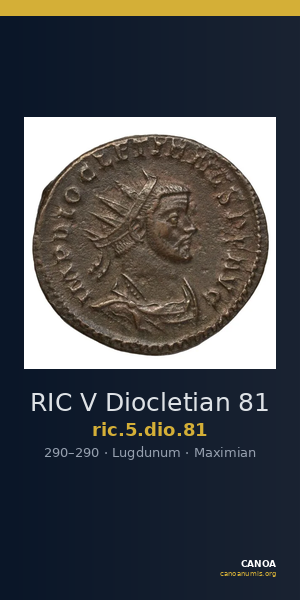 RIC V Diocletian 81 — CANOA