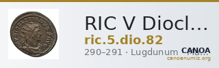 RIC V Diocletian 82 — CANOA