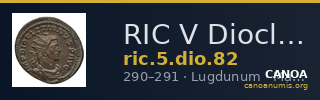 RIC V Diocletian 82 — CANOA