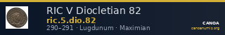 RIC V Diocletian 82 — CANOA