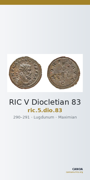 RIC V Diocletian 83 — CANOA