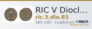 RIC V Diocletian 85 — CANOA