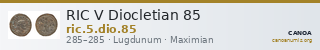 RIC V Diocletian 85 — CANOA