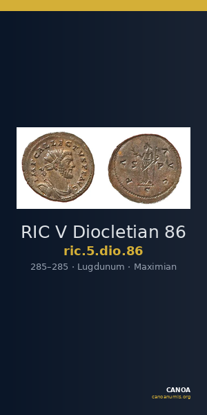 RIC V Diocletian 86 — CANOA
