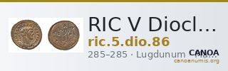 RIC V Diocletian 86 — CANOA