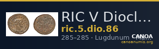 RIC V Diocletian 86 — CANOA
