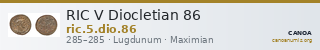 RIC V Diocletian 86 — CANOA