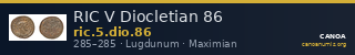 RIC V Diocletian 86 — CANOA