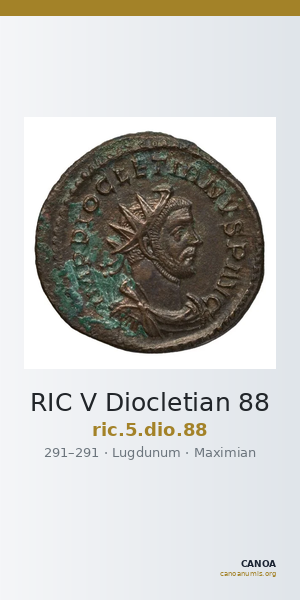 RIC V Diocletian 88 — CANOA