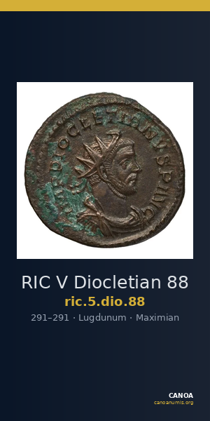 RIC V Diocletian 88 — CANOA