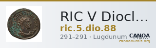 RIC V Diocletian 88 — CANOA