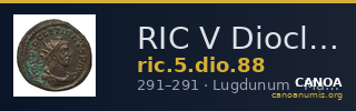 RIC V Diocletian 88 — CANOA
