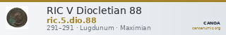 RIC V Diocletian 88 — CANOA