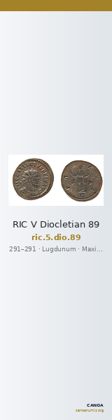 RIC V Diocletian 89 — CANOA