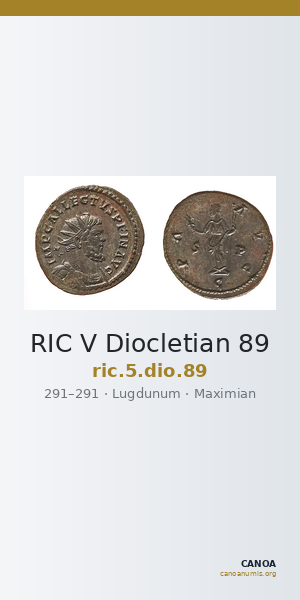 RIC V Diocletian 89 — CANOA